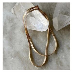 NEW Robindira Unsworth Herringbone Chain Necklace